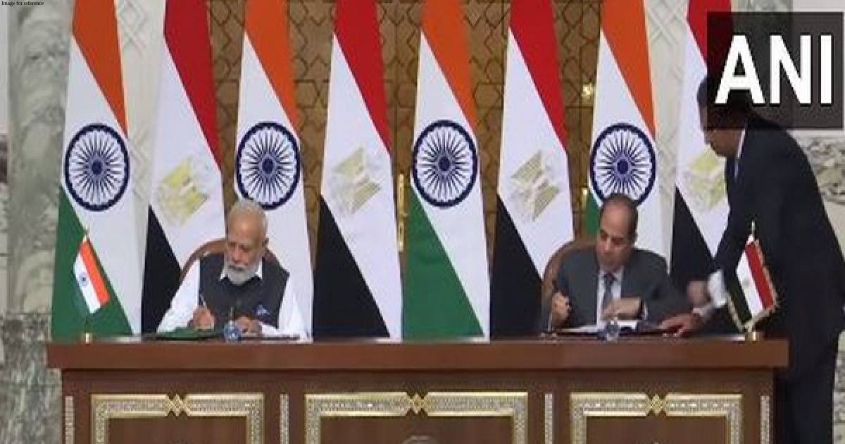 PM Modi, Egyptian President El-Sisi sign MoU in Egypt's Cairo